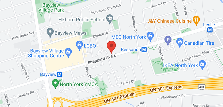 map of 678F SHEPPARD AVE E